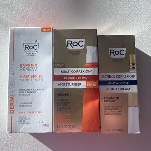 RoC Skincare Moisturizer Trio - White, Orange, Gold
